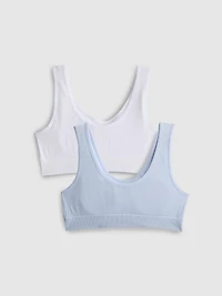 7-15yrs | 2pk Molded Crop Tops
