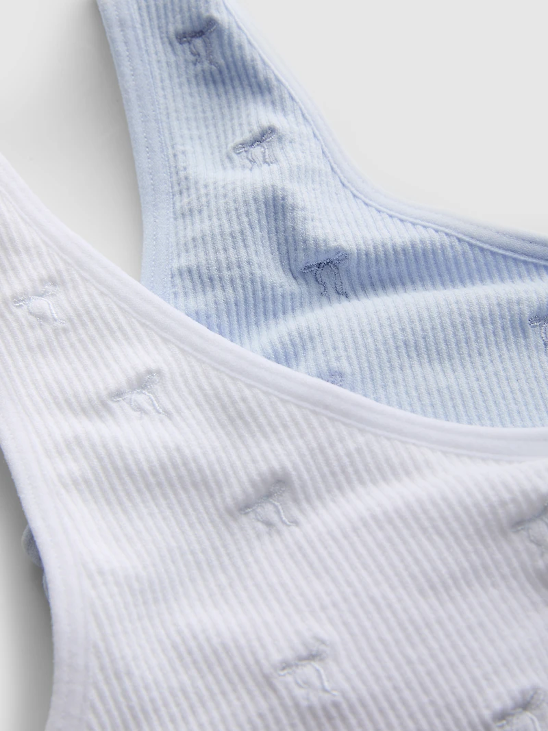 7-15yrs | 2pk Molded Crop Tops