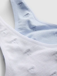 7-15yrs | 2pk Molded Crop Tops