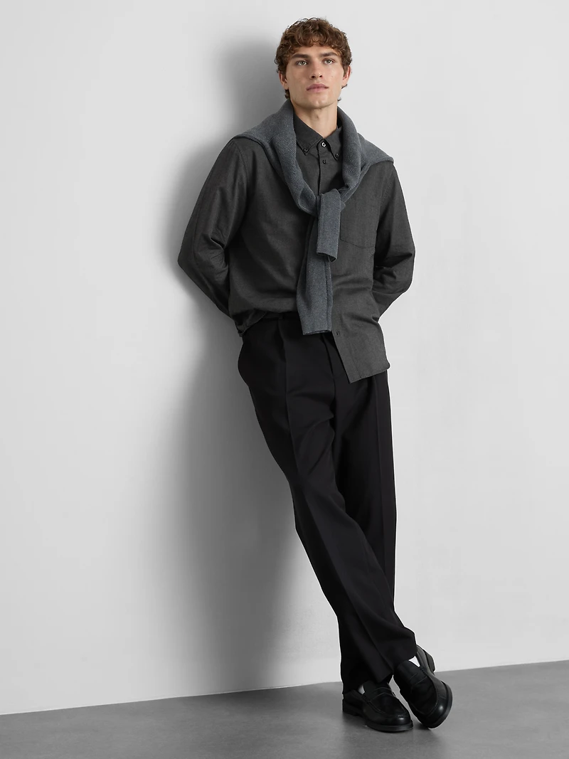Pure Cotton Button-Down Shirt