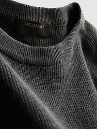 Ribbed Crewneck Sweater