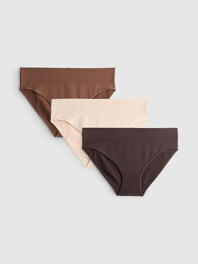 3-Pack High Waist Briefs