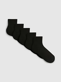 5pk Ribbed Crew Socks