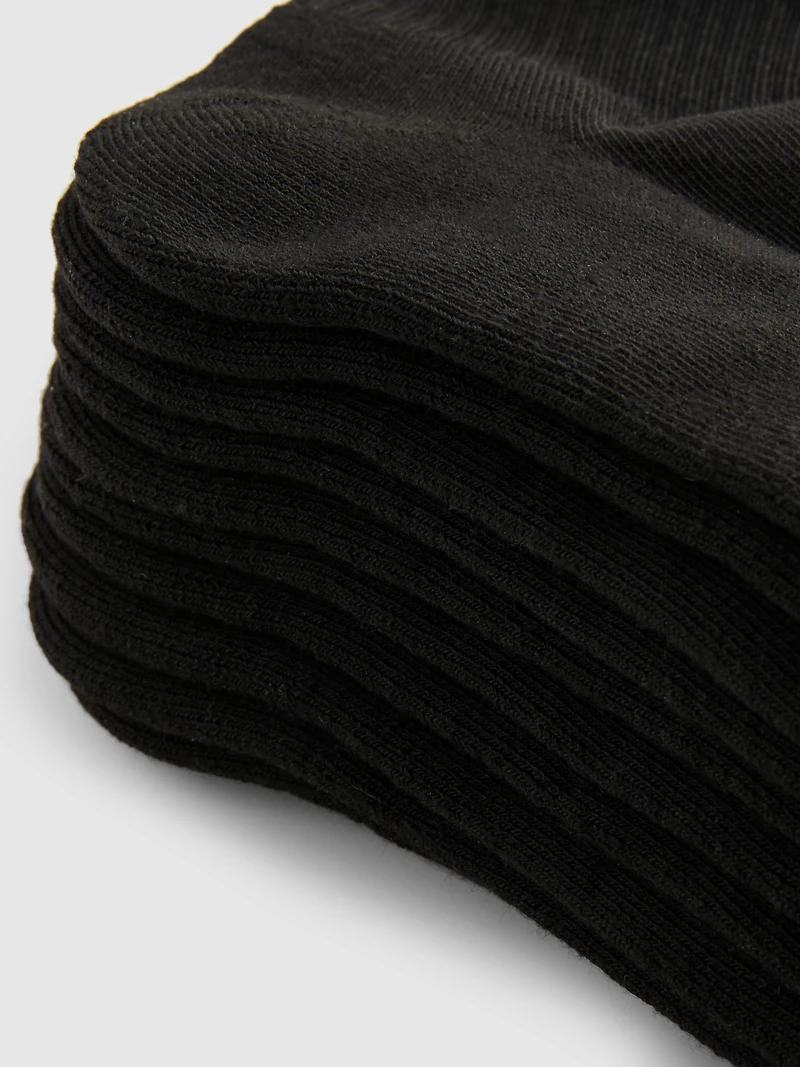 5pk Ribbed Crew Socks