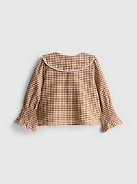 1-12yrs | The Edit Cotton-Rich Gingham Blouse