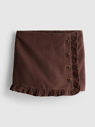 1-12yrs | The Edit Pure Cotton Corduroy Skort