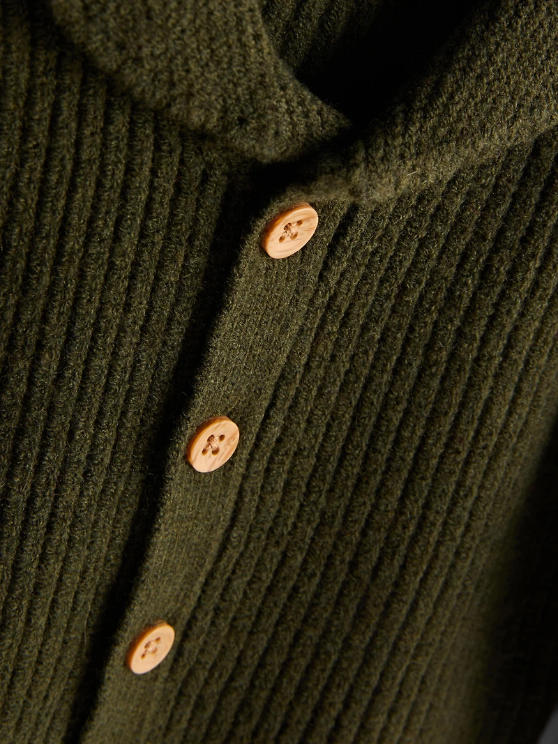 0-18mths | The Edit Newborn Collared Cardigan