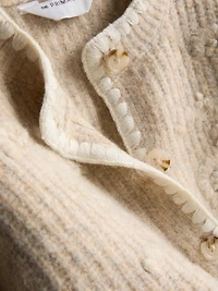 1-12yrs | The Edit Floral Embroidered Contrast Stitch Cardigan