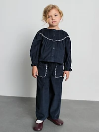 1-12yrs | The Edit Pure Cotton Corduroy Blouse and Pants Set