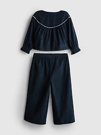 1-12yrs | The Edit Pure Cotton Corduroy Blouse and Pants Set