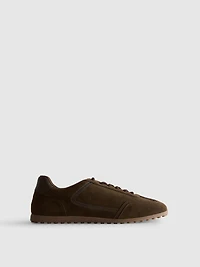 The Edit Faux Suede Lace-Up Sneakers
