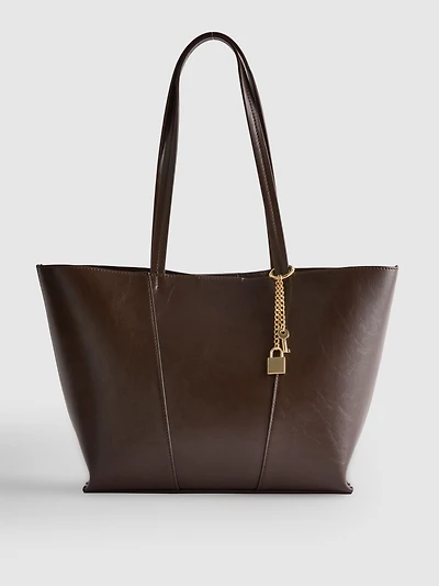 Lock Charm Tote Bag