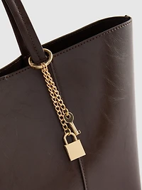 Lock Charm Tote Bag