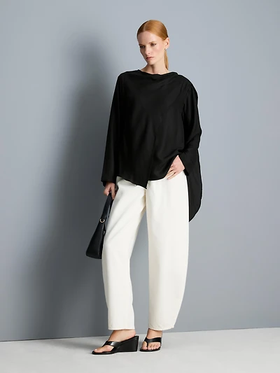 Relaxed Drape Blouse