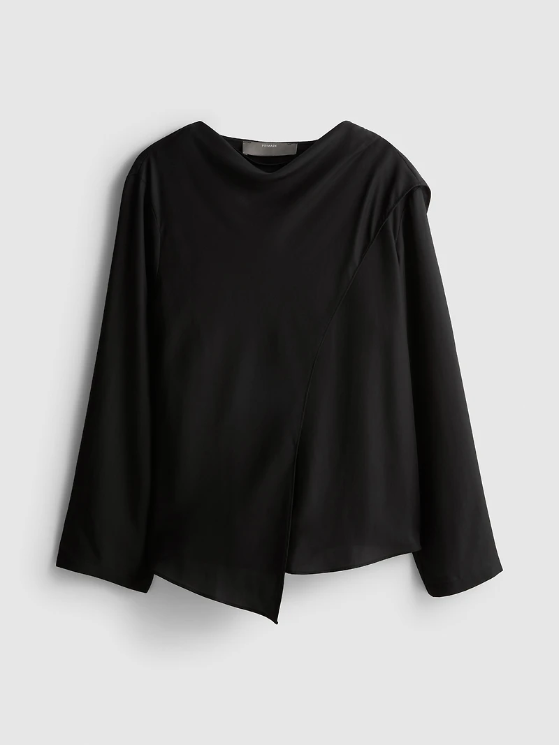Relaxed Drape Blouse
