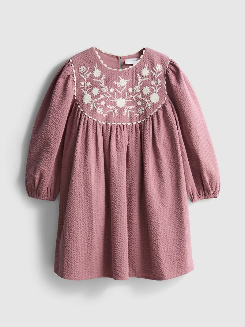 1-9yrs | The Edit Pure Cotton Seersucker Smock Dress