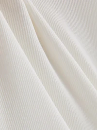 Cotton-Blend Ribbed Long-Sleeve Top
