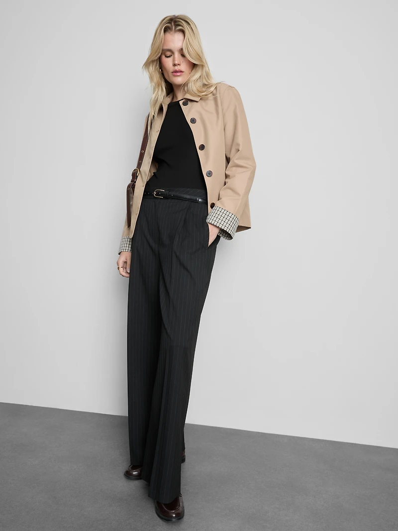 Cotton-Blend Ribbed Long-Sleeve Top