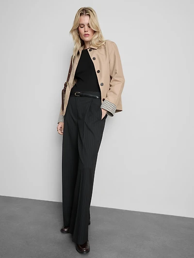 Cotton-Blend Ribbed Long-Sleeve Top