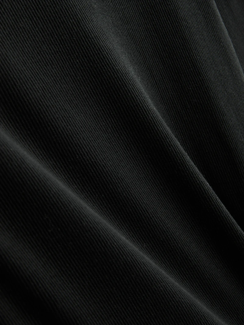 Cotton-Blend Ribbed Long-Sleeve Top