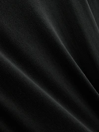 Cotton-Blend Ribbed Long-Sleeve Top