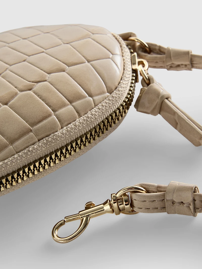 Croc Effect Coin Purse