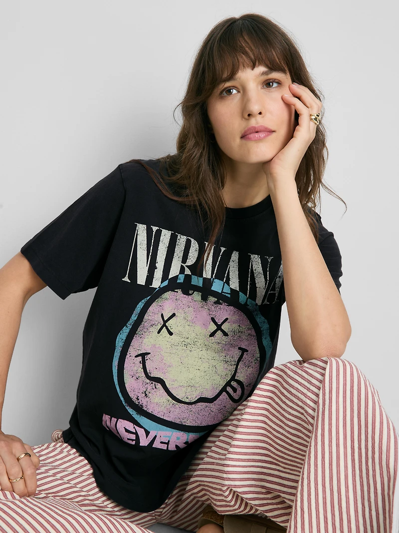 Nirvana Cotton Graphic Album Tee