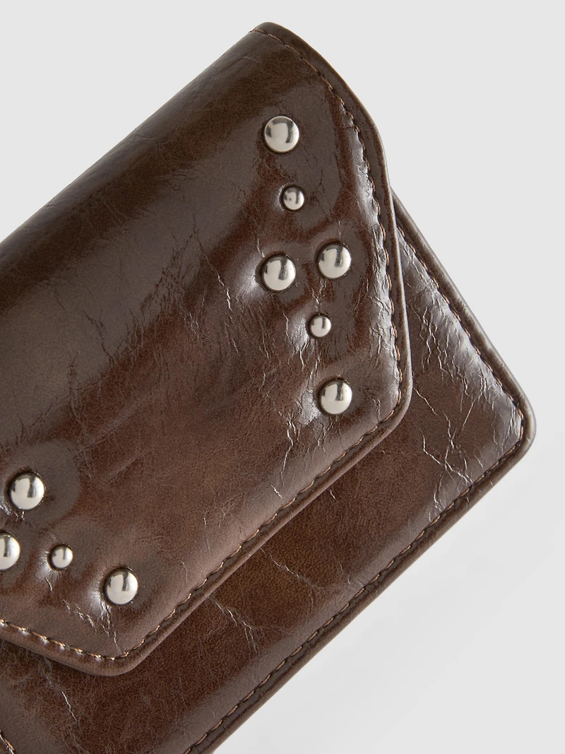 Studded Flap Purse
