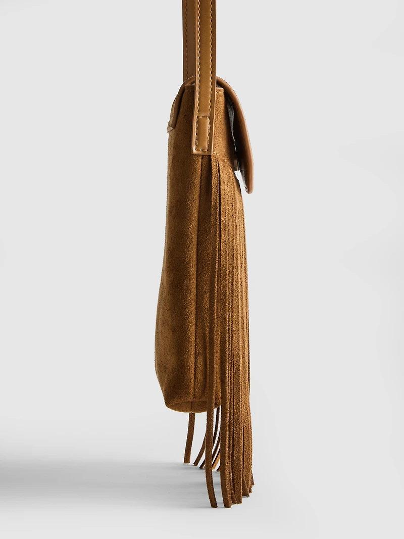 Fringed Phone Holder Bag