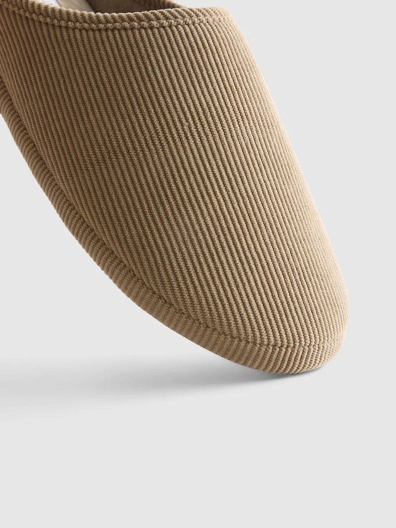 Corduroy Mule Slippers
