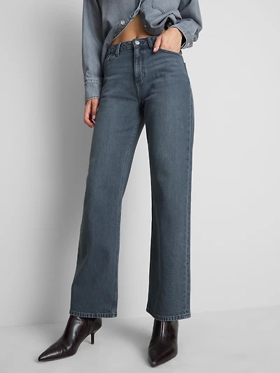 Cotton-Rich Straight-Leg Jeans