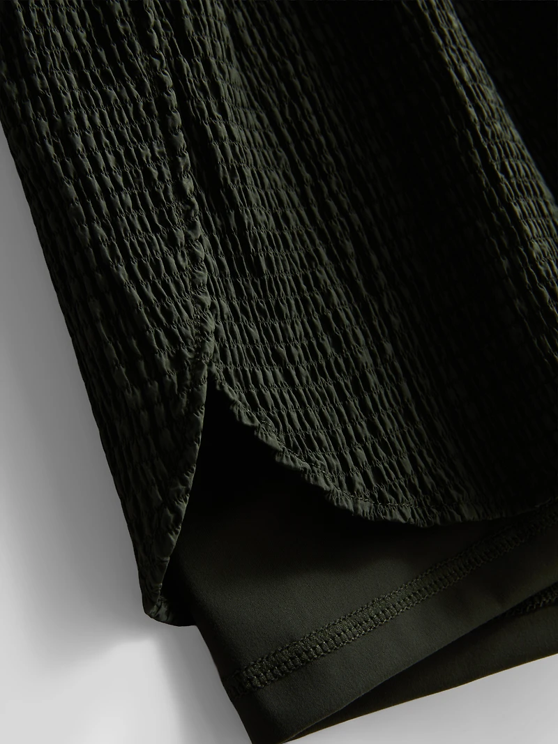 Double-Layered Crinkle Running Shorts