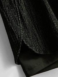 Double-Layered Crinkle Running Shorts