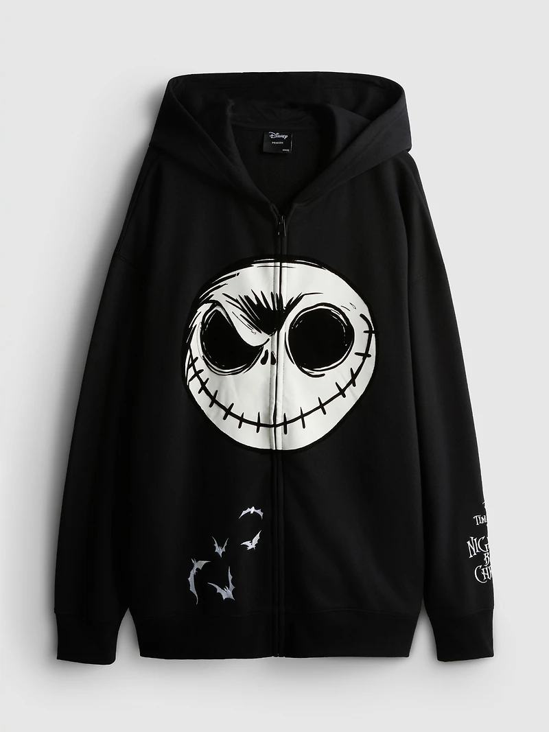 Disney Tim Burton's The Nightmare Before Christmas Graphic Zip Hoodie