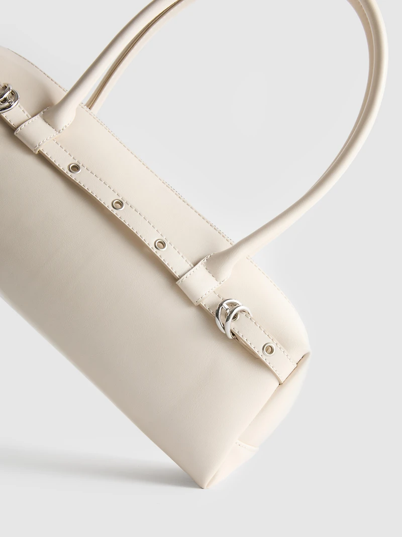 Eyelet Detail Shoulder Bag
