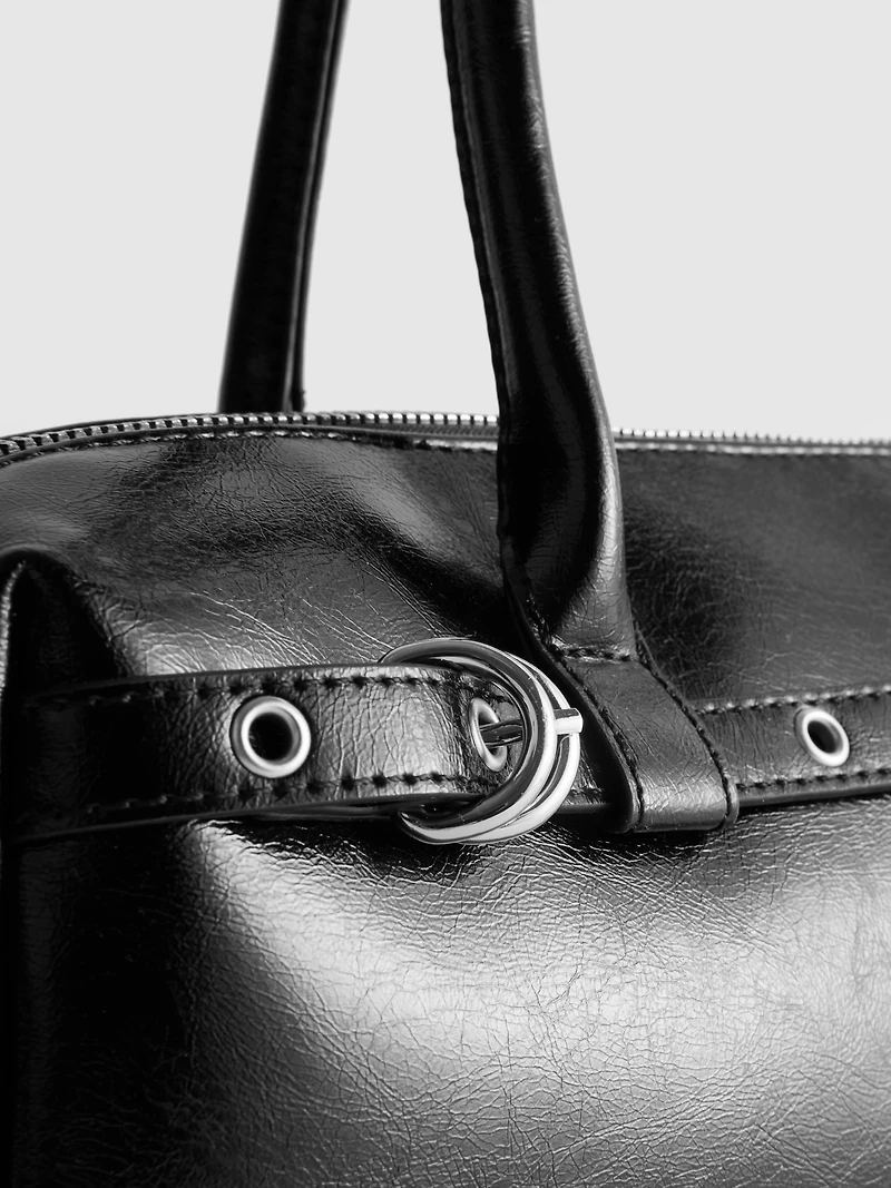 Eyelet Detail Shoulder Bag