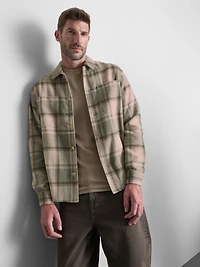 Check Button-Up Overshirt