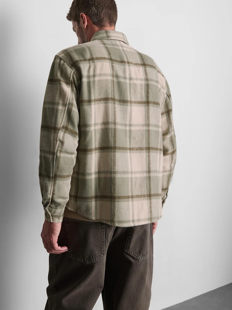 Check Button-Up Overshirt