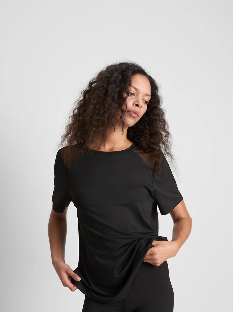 Mesh Detail Active Tee