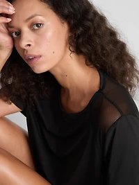 Mesh Detail Active Tee