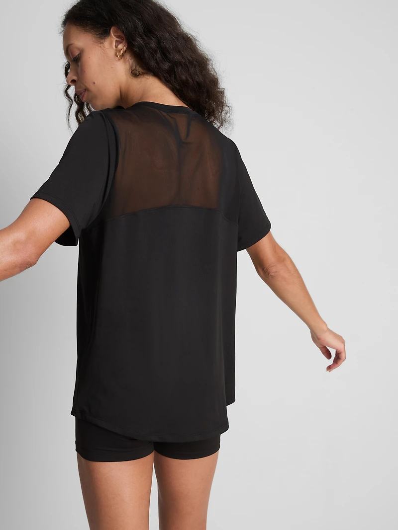 Mesh Detail Active Tee