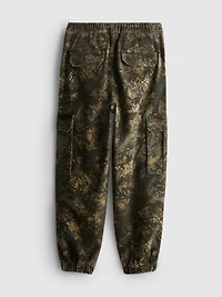 7-15yrs | Pure Cotton Printed Cuffed Cargo Pants