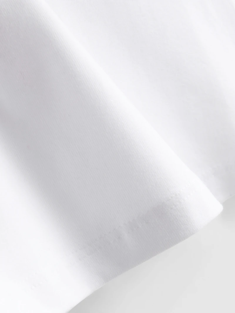 Cotton-Rich Fitted Short-Sleeve Tee