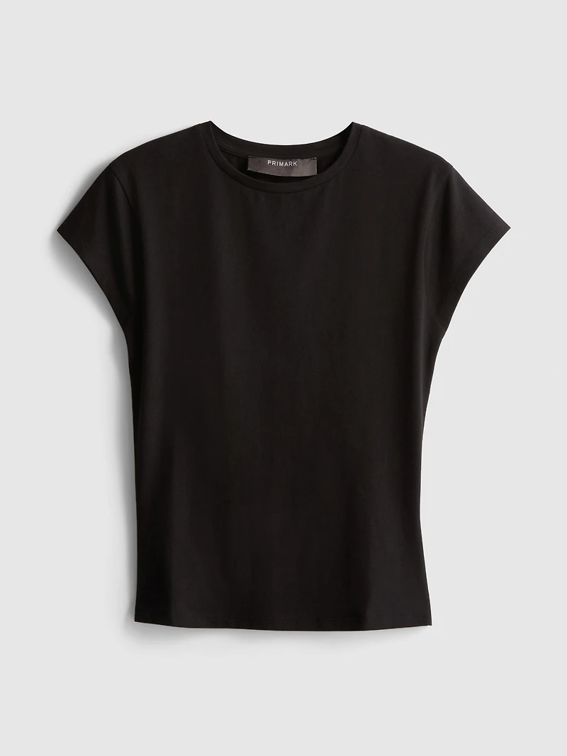 Cotton-Rich Fitted Short-Sleeve Tee