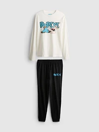 Popeye Pure Cotton Long Pajama Set