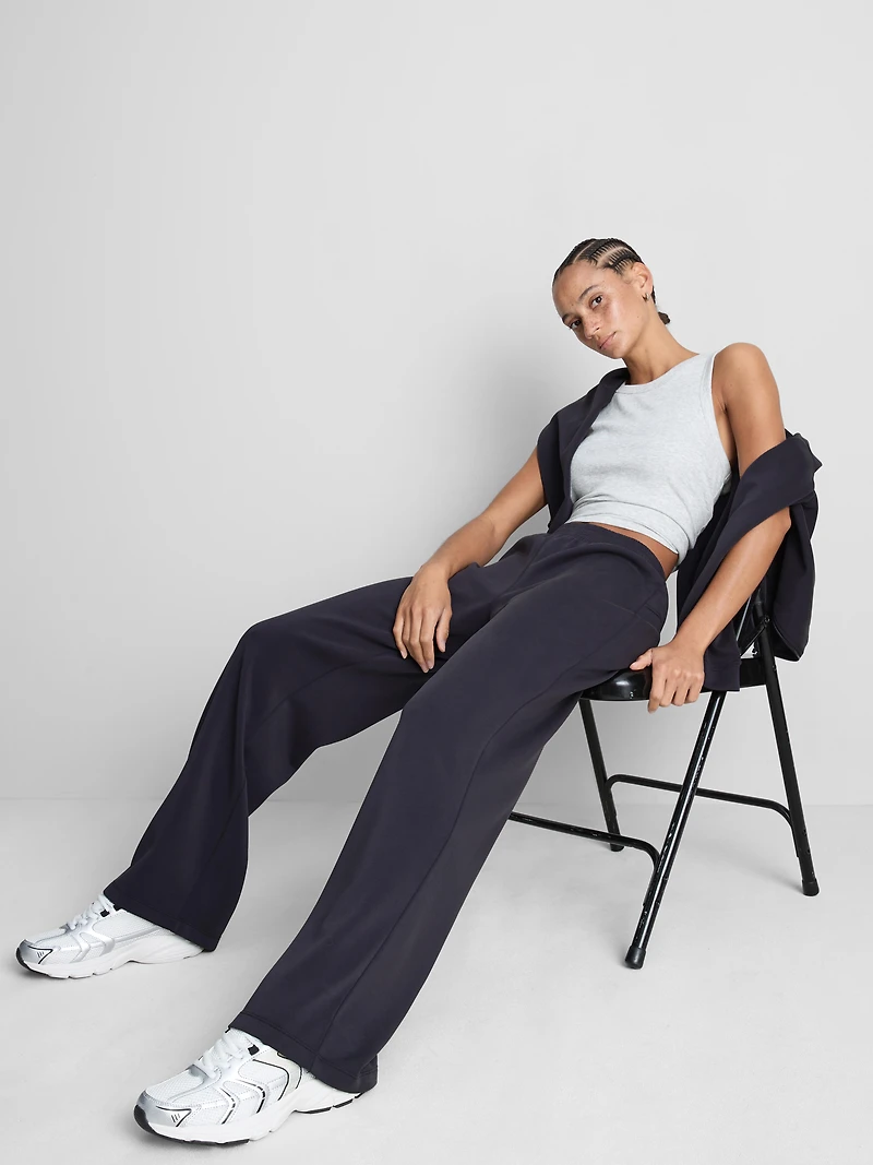 Modal Blend Wide Leg Joggers