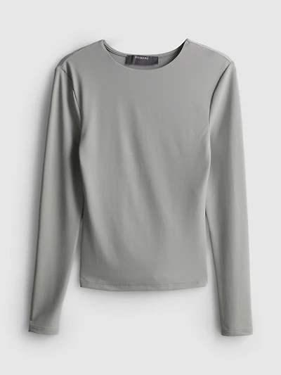 Second Skin Long-Sleeve Crewneck Top
