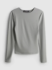 Second Skin Long-Sleeve Crewneck Top