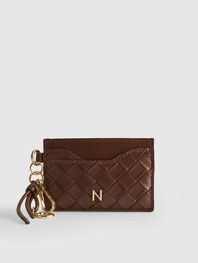 Initial Card Holder Keychain