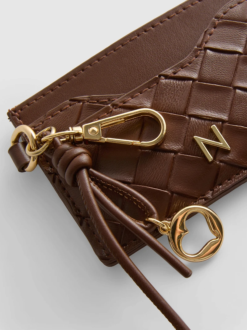 Initial Card Holder Keychain